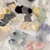 Calcetines Invisibles para Mujer de Primavera y Verano, Antideslizantes, Color Sólido, Rayados, Diarios, para Viaje, Bajos, Tipo Mocasín, Venta al por Mayor