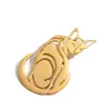 Broche Versátil de Acero de Titanio Electrochapado al Vacío con Forma de Animal, Flor y Labios Accesorios para Chaqueta y Traje Broche para Hombres y Mujeres