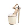 Sandalias de Tacón Alto de 20 cm para Mujer, Verano 2026, Comercio Exterior, Transfronterizo, Tallas Grandes 40-43, Zapatos de Mujer con Plataforma Impermeable