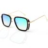 Gafas de sol IRON TONY Steel Fashion Man 4, gafas de sol de moda tipo caja, gafas punk vintage europeas y americanas.