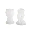 Amapola DIY Resina Halloween Rosa Fantasma Mano Adorno Garra Mágica Mano Fantasma Bola Yeso Aromaterapia Vela Molde de Silicona