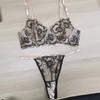Lencería sexy francesa, sujetador de encaje bordado ultrafino, traje de pecho grande, ropa interior pequeña antiflacidez para mujer