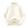 Suéter para niña, nueva colección otoño/invierno 2026, prenda base de cuello alto, conjunto de invierno de una pieza de forro polar engrosado para niños