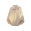 Estilo Old Money para Hombre Colección Otoño/Invierno 2026: Suéter de punto versátil, cómodo y cálido, de corte relajado, con cuello camisero