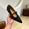 Zapatos hechos a mano estilo francés, zapatos Mary Jane vintage para mujer, punta fina con correa de hebilla, elegantes y versátiles para el trabajo