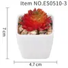Planta Suculenta Simulada Vaso de Plástico Bonsai Mini Pequeno Quadrado Planta em Vaso Es0510 Alta Simulação Planta Verde