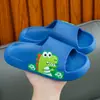 Pantuflas de Verano para Niños Ropa de Casa Baño Antideslizantes Desodorantes Suela Suave Dibujos Animados Niños y Niñas Pantuflas de Dinosaurio