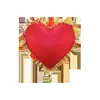 Globo de Película de Aluminio Amor Monocromático de 18 Pulgadas Decoración Boda Día de San Valentín Año Nuevo Disposición Habitación Boda Lámina de Aluminio en Forma de Corazón