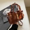 Bolsa de Mão Vintage Maillard de Alta Qualidade para Mulheres, Bolsa Saco Versátil e Fashion, Bolsa de Ombro Estilo Coreano