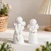 Gesso Roupas Vela Molde DIY Enfeites de Gesso Vela Aromaterapia Coração Anjo Menina Molde de Silicone Atacado