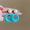Pendientes de botón redondos con colgante de aguja de plata estilo coreano, Pendientes de botón de temperamento simples y a la moda, Pendientes versátiles de nicho de alta gama