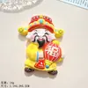 Accesorios Festivos de Resina del Dios de la Riqueza Materiales para Broche de Pelo DIY, Funda de Teléfono, Llavero, Decoración de Tablero de Coche