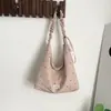 Bolsa Transversal Nova Estilo Primavera Fresca e Simples, Grande Capacidade 2026 Bolsa de Ombro Pregueada para Mulheres, Bolsa Tote Estilo Coreano Estilo Preguiçoso