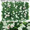 Parede de Fundo com Flores para Casamento Simulação de Parede de Flores Gramado Loja de Shopping Janela Porta Cabeça Decoração de Jardim Parede de Plantas Simulação Flor Artificial