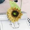 Flor Artificial Tallo Único Girasol Decoración para Sala de Estar Girasol Atrezzo para Fotos Girasol Exterior Flor Falsa Girasol