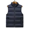 Novedad Otoño/Invierno 2026 Chaleco Casual Negro con Cremallera y Cuello Alto para Hombre Chaqueta Tallas Grandes M-6XL