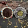 [Entrega de la Montaña Longhu] Colgante Gasto del Fantasma de la Montaña de Azufaifo Yuhua Collar de Monedas Antiguas Reales Joyería de Cobre Chismosa