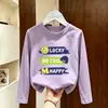 Camiseta Infantil de Manga Larga con Estampado de Dibujos Animados 2026, Camiseta Básica de Algodón Puro para Niños de Primavera y Otoño
