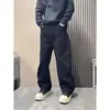 Pantalones Cargo Holgados de Moda y Únicos para Hombre de Verano con Empalme de Color Sólido y Piernas Anchas para un Look Casual