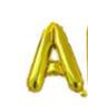 Imitación Versión Delgada 16 pulgadas Letra Dorada Globos de Papel de Aluminio Oro Brillante Decoración de Boda Globos de Papel de Aluminio Venta al por Mayor