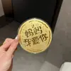 Bolo de Ouro Ouro Puro 999 Bolo Pintado Princesa Por Favor Fique Rica Presente de Aniversário Título da Lista Dourada Bolo de Ouro 520 Presente