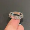Anillo Calidoscopio de Trébol de Cuatro Hojas Versión Alta Vanjia para Mujer Gruesamente Chapado en Oro de 18K Flor de Aliento de Bebé Flor de la Suerte Anillo de Moda Versátil