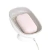 Jabonera Escurridora de Pared con Ventosa Soporte Ahorrador de Jabón para Baño y Ducha