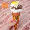 Soporte de Exhibición para Bebé Leche Caliente Modelo Soporte para Cono de Helado Soporte de Cono Puesto de Comerciante Hotel Snack Transparente