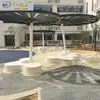 Novo Material GRC Arco Forma Especial Combinação de Assentos Edifício Experimental Edifício de Ensino Banco Pré-fabricado de Concreto para Exterior