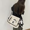 Bolsa de Ombro Masculina Multifuncional Estilo Japonês Grande Capacidade Bolsa Transversal Feminina Outono 2024 Nova Bolsa Mensageira Simples para Trabalho