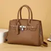 Bolsa de Mão Transfronteiriça Outono e Inverno 2026 Nova Moda Casual Grande Capacidade Bolsa Platina Bolsa de Ombro Tote Bolsa Transversal Feminina