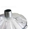 Incinerador Transfronterizo de 75L Exterior Redondo Grande de Hierro Galvanizado Tapa abatible Cubo de Incineración de Basura Incinerador de Hojas
