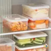 Caja Grande para Pepinillos de Cocina, Caja Sellada para Conservar la Frescura, Caja de Almacenamiento para Refrigerador de Grado Alimenticio, Caja para Platos Fríos con Tapa