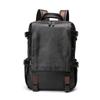 Mochila Unisex de Cuero Genuino Transfronteriza, Mochila de Viaje Casual de Alta Gama para Exteriores Antirrobo, Mochila Escolar, Bolsa para Viajes de Negocios