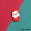 Papá Noel de Dibujos Animados Cabeza de Reno Resina Accesorios Pequeños Pegamento Cremoso DIY Imán para Refrigerador Hebilla de Zapato Material para Joyería Parche