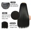 Pieza de extensión de cabello europea y americana, peluca de cinco clips, pieza de peluca de cabello largo liso, pieza de extensión de cabello de peluca sin costuras, peluca de Xuchang