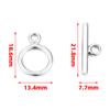 Fivela Ot de Aço Inoxidável Fivela de Conexão Integrada Sem Costura Colar Pulseira Corrente para Roupas Fivela de Conexão Acessórios de Joalheria DIY