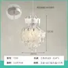 Lustre de Cristal para Quarto e Sala de Estudo Estilo Pastoral Francês com Design de Concha e Borboleta, Lustre Quente e Romântico para Hall de Entrada e Lavabo