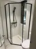 Hangzhou Cabina de Ducha Personalizada Separación Húmeda y Seca Puerta Corredera de Vidrio Acero Inoxidable Celebridad de Internet Minimalista Baño de Cuerpo Entero Integrado