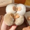 Pinza para el pelo con bola de pelo linda para Otoño e Invierno Pinza para coleta alta Pinza de tiburón de pelo de conejo Rex Accesorios para el pelo de felpa de estilo fragante de alta calidad para mujer