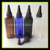 Botella de 100 ml con tapa de punta, boca de punta, botella cuadrada de 100 ml, botella de tapa de punta para aceite esencial, botella de boca de punta para tinta, botella dispensadora, botella de punta
