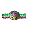 Máscara de Baile de Fiesta de Nueva Orleans Transfronteriza Carnaval de Mardi Gras Máscara Colorida de Lentejuelas Accesorios para Disfrazarse