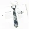 Corbata Jk Borgoña para Mujer, Estilo Japonés, Rayas, Fácil de Usar, para Fotos de Graduación, Toga de Licenciatura, Accesorio de Uniforme Escolar
