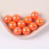 Cuentas Redondas Acrílicas Redondas de 8-16 mm Cuentas Sueltas Cuentas Chapadas Color Macarrón Cadena de Teléfono Móvil DIY Pulsera Joyería Accesorios para Ensartar