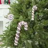 Decoraciones Creativas Navideñas Transfronterizas Colgantes de Caramelo de Bastón de Espuma Lazos de Paleta Navideña Adornos de Bolas Navideñas