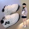 Tênis Infantil para Meninas, Sapatos Esportivos Retrô, Estilo Versátil Primavera e Outono 2026, Tênis Forrest Gump, Sapatos Brancos para Meninos Médios e Grandes
