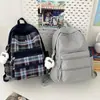 Mochila escolar de cuadros 2026 para niñas, estudiantes de secundaria y preparatoria, estudiantes universitarios, mochila de viaje ligera, mochila escolar para estudiantes de secundaria para niñas