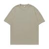 Camiseta de Algodão Puro de Manga Curta 230g para Homens e Mulheres, Mesmo Estilo Marca Americana Trbottomy Solta Básica Cor Lisa Camiseta de Base Top Q