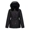 Invierno 2026 Nuevo Estilo con Capucha Moda Versátil Chic Cálido Abrigo de Algodón Estilo Cinturón Adelgazante Chaqueta de Algodón Ropa de Abrigo para Mujer