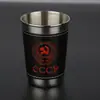 Conjunto de vinho portátil de aço inoxidável para exterior 170 ml 3 dois prepúcio Russo comércio exterior conjunto de copos de vinho